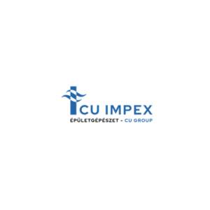 A CU Impex Épületgépészet - CU Group kék és szürke színeket használó logója; a Heat Builder Kft. kiemelt beszállító partnere a minőségi épületgépészeti rendszerek és alkatrészek biztosításában.