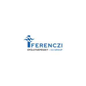 A Ferenczi Épületgépészet - CU Group kék-fekete logója; a Heat Builder Kft. stratégiai partnere az épületgépészeti alapanyagok és technológiai megoldások területén.